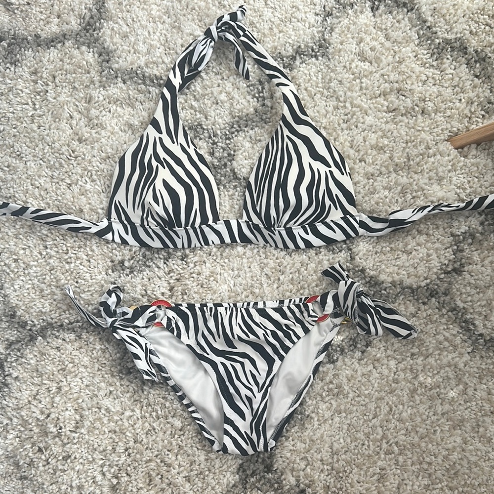 Zebra Print Bikini Set